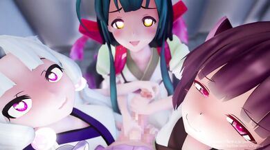 Jacking off with three sisters - Jaxmmd