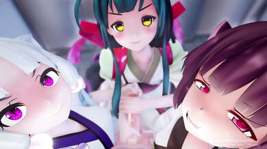 Jacking off with three sisters - Jaxmmd