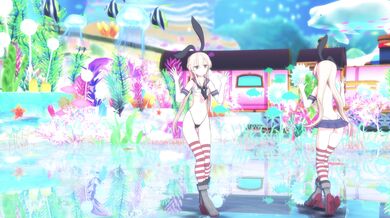 The Shimakaze Pirates: Deep Blue Treasure in a Miniature Town [MMD R15] AtAt0307