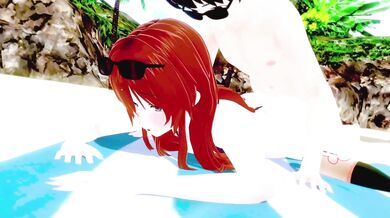 Watch This MILF Babe Gets DPed by Two Juicy Elves at the HMV!