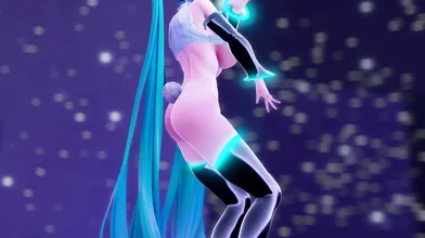 Hatsune Miku SEXdance with Inverted Bunnysuit in HMV [↷]