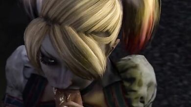 Mrs Harley Quinn Gives a Blowjob to the Joker