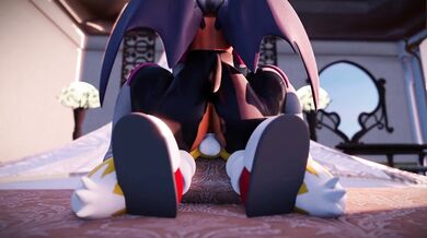 ``` Hardcore 3-Way in the Forbidden Forest: Rouge Cowgirl on Tails [palewdas arts] ```