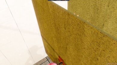 In the gutter, he finds solace from his misery as he indulges in public restroom sex