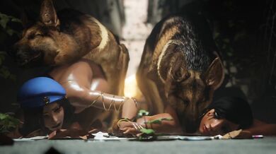 Hentai Porn: Zoe and Her Furry Companions with Overwatch Characters