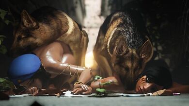 Hentai Porn: Zoe and Her Furry Companions with Overwatch Characters