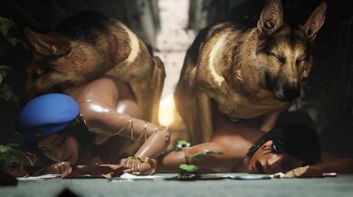 Hentai Porn: Zoe and Her Furry Companions with Overwatch Characters