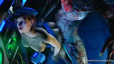 Watch as Jill Valentine and the Tyrant from Resident Evil 2 meet in a sexy cop outfit cosplay! Created by Mattdarey91 on SFM