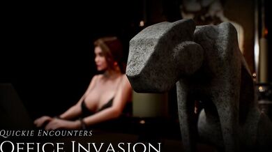 Office Intruder - A Quickie Encounter With Love Wolf