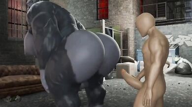 Watch as Winston gets himself off while thinking about getting healthy in this hot new hentai porn!