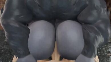 Watch as Winston gets himself off while thinking about getting healthy in this hot new hentai porn!