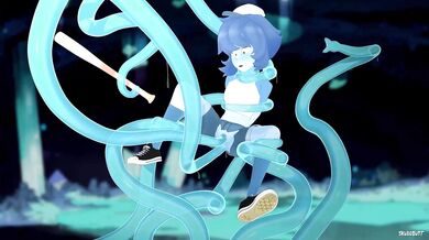 Watch as Lapis, the tentacle monster with a love for baseball, takes on the field in this sexy hentai porn video!
