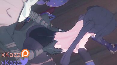 Mona gets violently penetrated by Hili and Churl from behind in a doggy style position while being for*ced to scream in agony