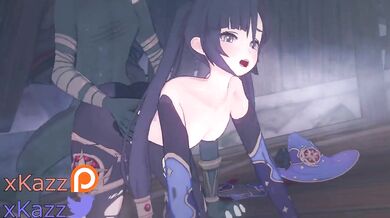 Mona gets violently penetrated by Hili and Churl from behind in a doggy style position while being for*ced to scream in agony