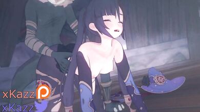 Mona gets violently penetrated by Hili and Churl from behind in a doggy style position while being for*ced to scream in agony