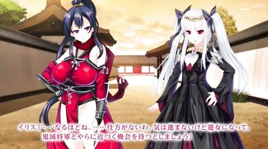 Watch the intense love story between Iris and Maou unfold in this epic hentai video!