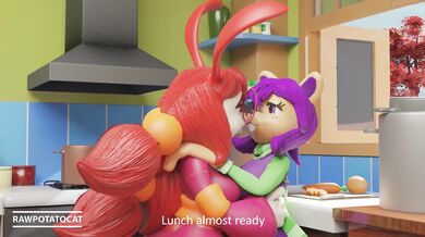 A hot blonde babe is tied up and for*ced to have sex with a big fat hairy man while his friend films them