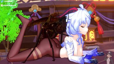 The Insect Roach Gets Down with Ganyu