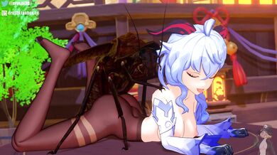 The Insect Roach Gets Down with Ganyu