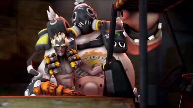 Sexy Overwatch fan fiction: Junkrat and DVa have a steamy night together in Midnights FM