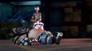 Sexy Overwatch fan fiction: Junkrat and DVa have a steamy night together in Midnights FM