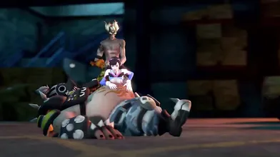 Sexy Overwatch fan fiction: Junkrat and DVa have a steamy night together in Midnights FM