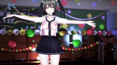 Sexy Schoolgirl Twerk Dance by Cute Babysitter