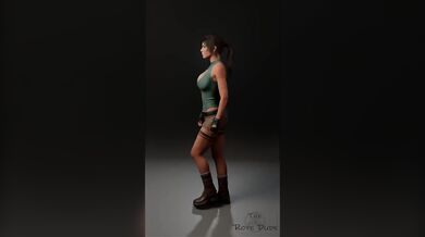 The naughty Lara strolls into the room, turning around with every step as she puts on her clothes