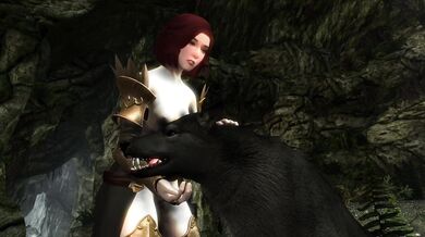 After a long day of exploring, Knotty the adventurer decides to take a relaxing shower