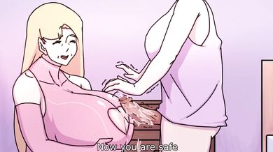 A super sexy mom gets an unexpected surprise when her son comes home early and catches her having sex with a hot superhero