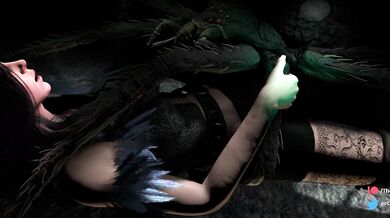 Watch this amazing threesome sex scene between Yennefer and two Spiders!