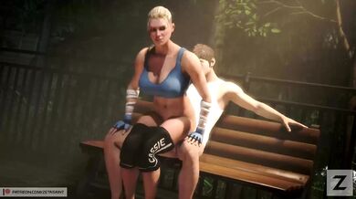 Cassie Cage Gets Fucked At The Park By A Stranger
