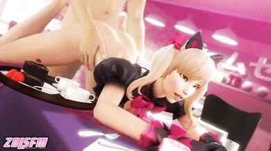 Fantasy-Restaurant Bang! DVa and Zarya Slippery SFM Love Fest