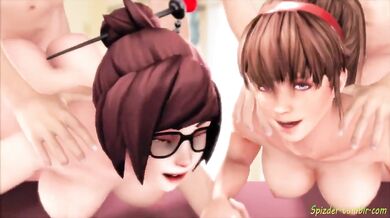 The Spicy Double Date - Mei and Hitomis Night of Spontaneity with Two Exciting Strangers