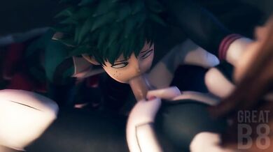 Uraraka Face Fooks Deku - Tentacle Love