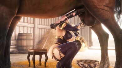 The passionate Isabella Valentine and her loyal horse (LH)