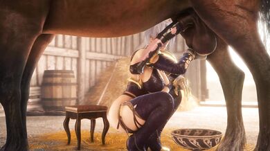 The passionate Isabella Valentine and her loyal horse (LH)