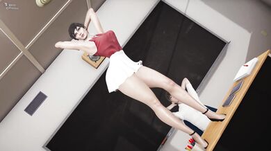 Watch as she moves her body in a sensual way, hypnotizing you with her sexy dance moves