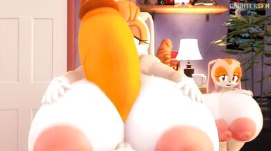 Sweet and Creamy Titty Fucking with Tail Adventures