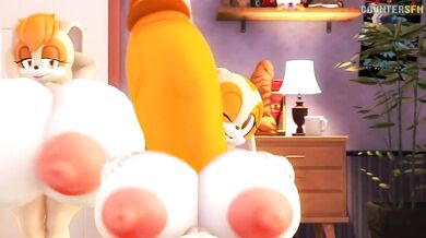 Sweet and Creamy Titty Fucking with Tail Adventures