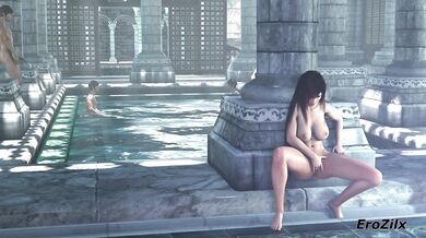 Final Fantasy XXX: Tifa Sneaks into The Male Enema Parlor