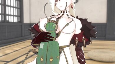 The Green Tiger Beetle and La Signora go at it in the Garden of Erotica