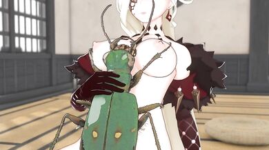 The Green Tiger Beetle and La Signora go at it in the Garden of Erotica