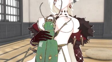 The Green Tiger Beetle and La Signora go at it in the Garden of Erotica