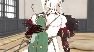 The Green Tiger Beetle and La Signora go at it in the Garden of Erotica