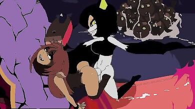 Watch as Blue Omen and Rude and Crude Boxman engage in a steamy and rough sex scene that will leave you breathless!