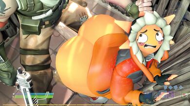 Two Hot Babes in the Fortnite Battle Royale! Sensual Cuddles and Sunspot Action