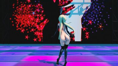 Watch the sexy Shimakaze with her Ghost Dance as she strips nude in this MMD R18 video featuring Rallan