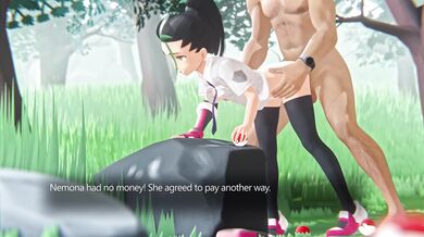 Watch the Nemona porn animation with a male voice!