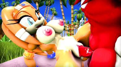 Knuckless hard dick enters Tikals tight pussy, filled with desire and lust